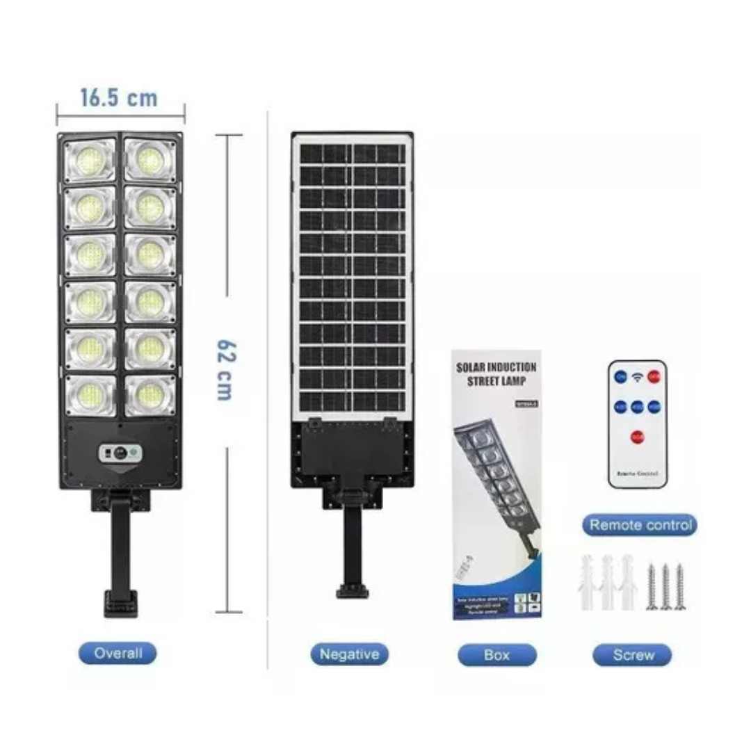 Luminaria Foco Led Exterior Sensor Movimiento Solar 400w