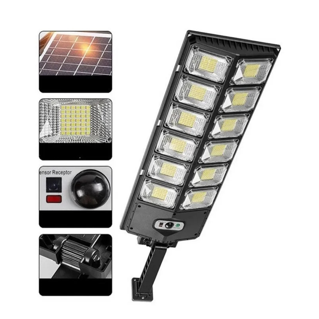 Luminaria Foco Led Exterior Sensor Movimiento Solar 400w