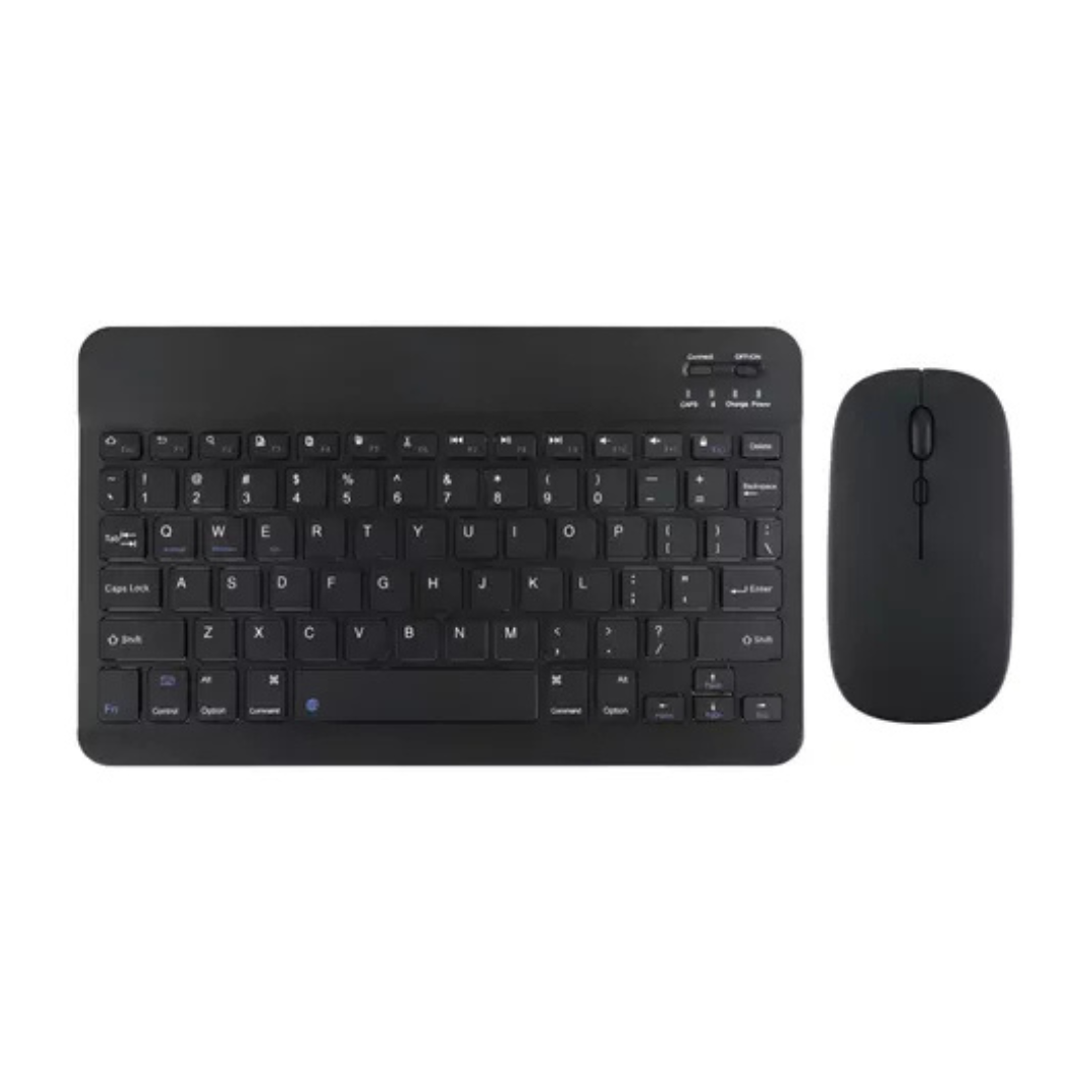Kit Teclado + Mouse Bluetooth Inalámbrico para iPad, Tablet, Teléfono, PC y Smart TV