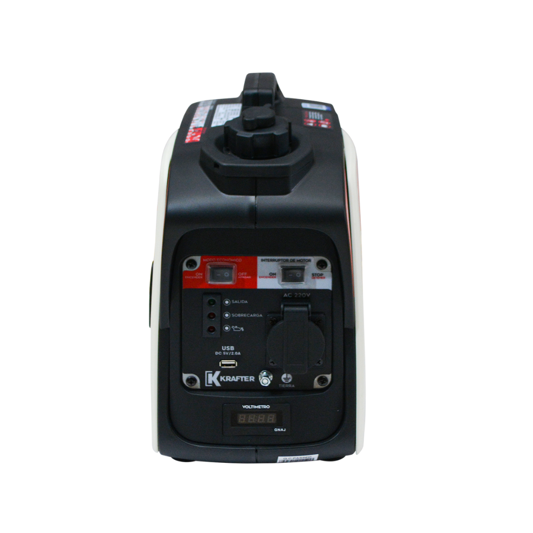 Generador Krafter Inverter Portátil 220v Gasolina 800W Silencioso