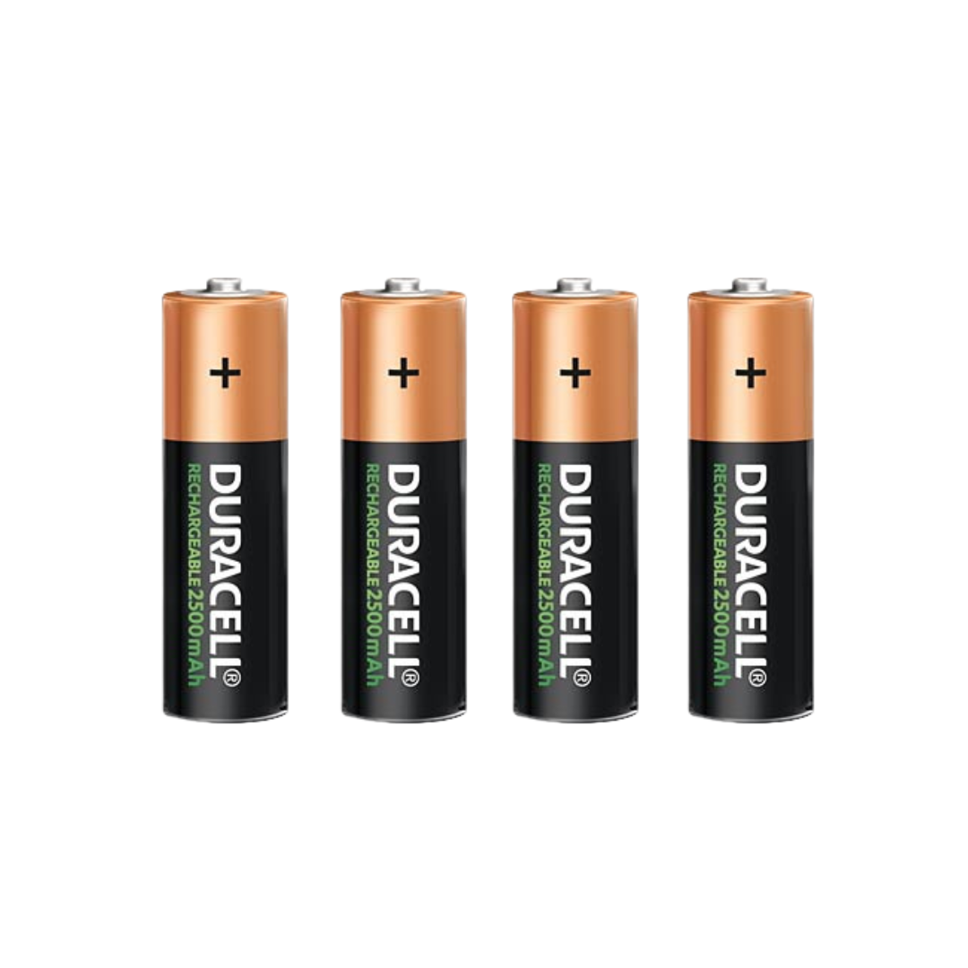 Pilas Duracell Recargables AA 2500 mAh / Pack x4