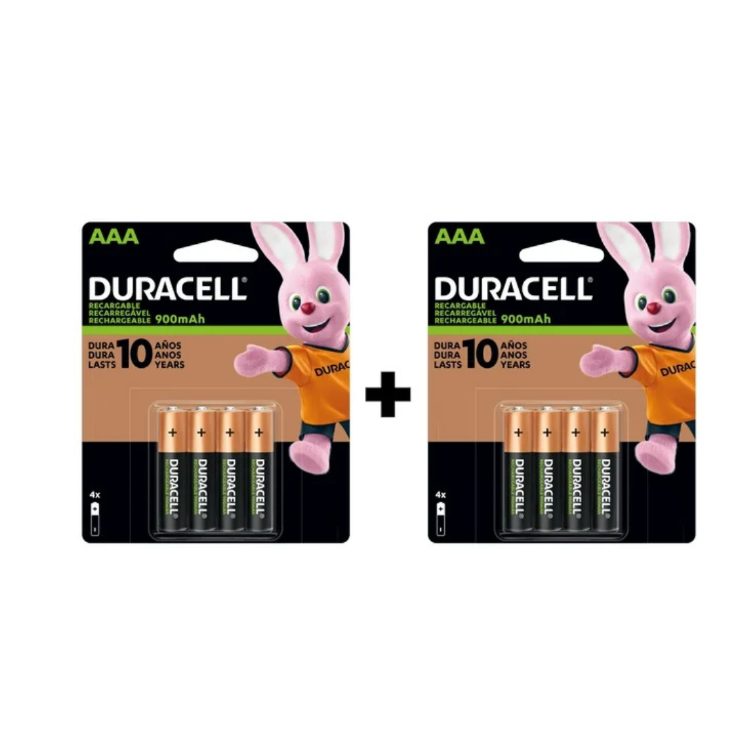 Pilas Duracell Recargables AAA 900 mAh / Pack x4
