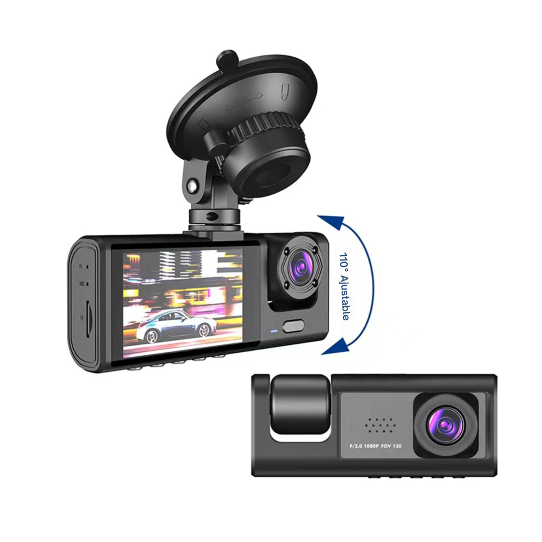 Cámara de Seguridad Dual Vehículo DVR Visión Nocturna 1080P + Cámara Retroceso