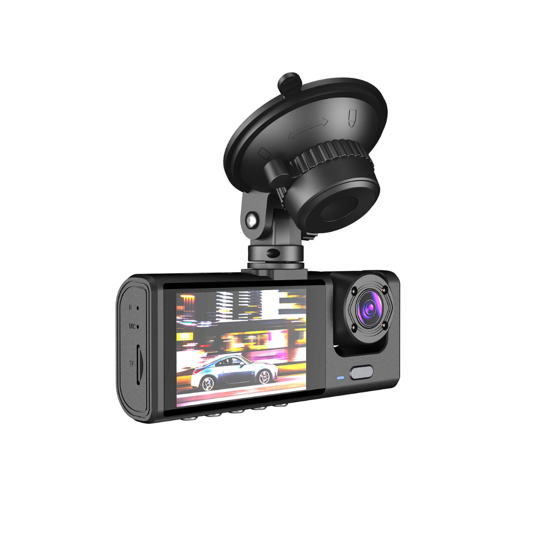 Cámara de Seguridad Dual Vehículo DVR Visión Nocturna 1080P + Cámara Retroceso