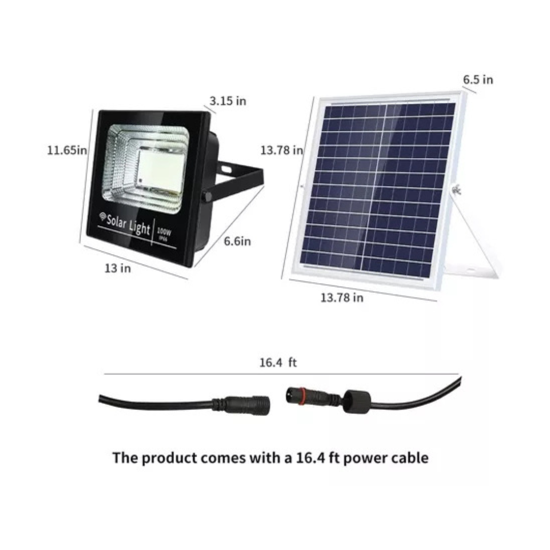Foco Reflector Solar Exterior Recargaable