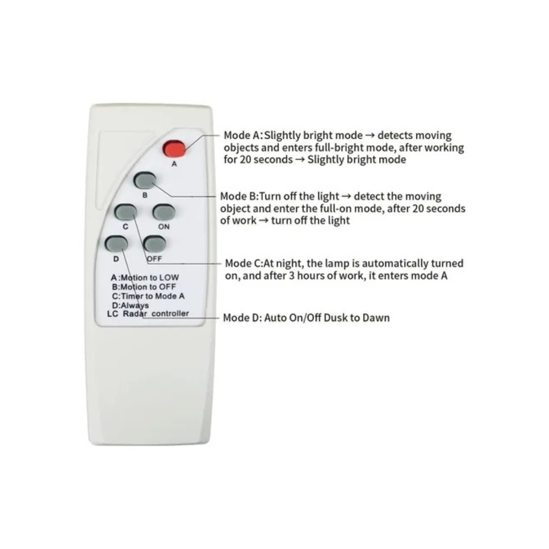 Foco Reflector Solar Exterior Recargaable