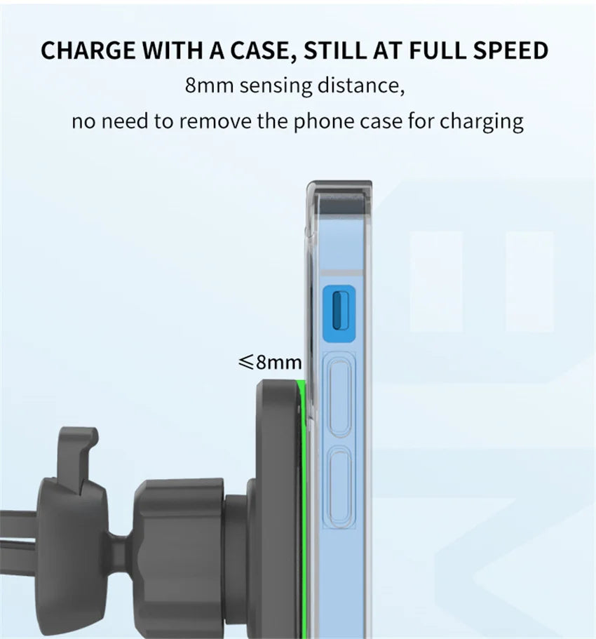 Cargador Inalámbrico Magsafe Automóvil Magnético