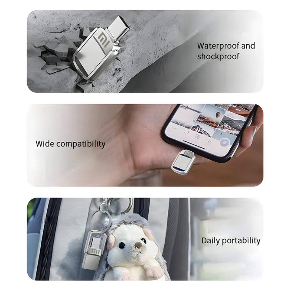 Udisk Memoria Externa Dual 3.0 USB + Tipo C / Alta Velocidad