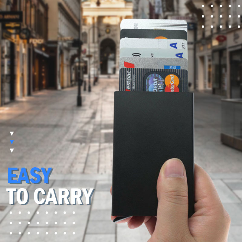 Tarjetero Inteligente RFID Metálico -Smart Wallet