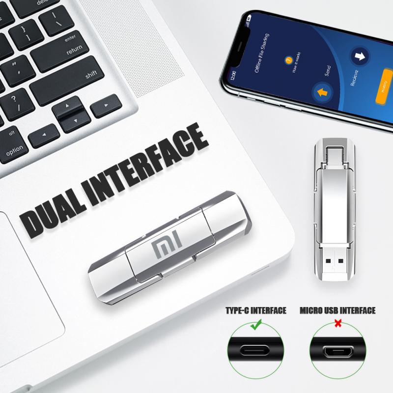Udisk Memoria Externa Dual 3.1 USB + Tipo C / Alta Velocidad