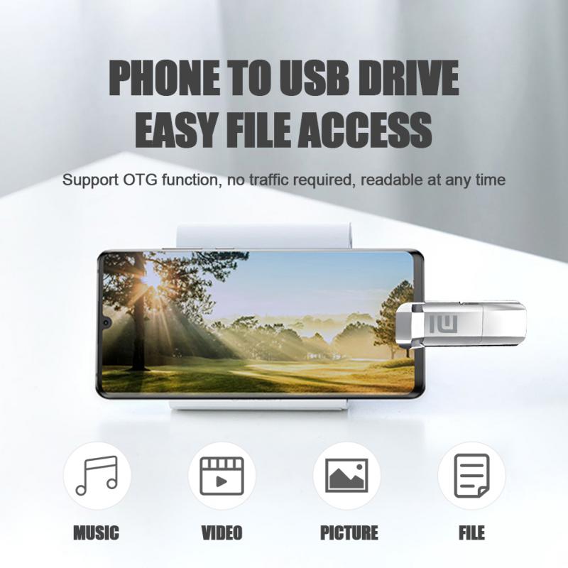 Udisk Memoria Externa Dual 3.1 USB + Tipo C / Alta Velocidad