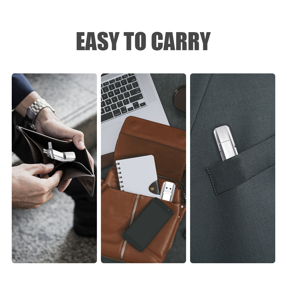 Udisk Memoria Externa Dual 3.1 USB + Tipo C / Alta Velocidad