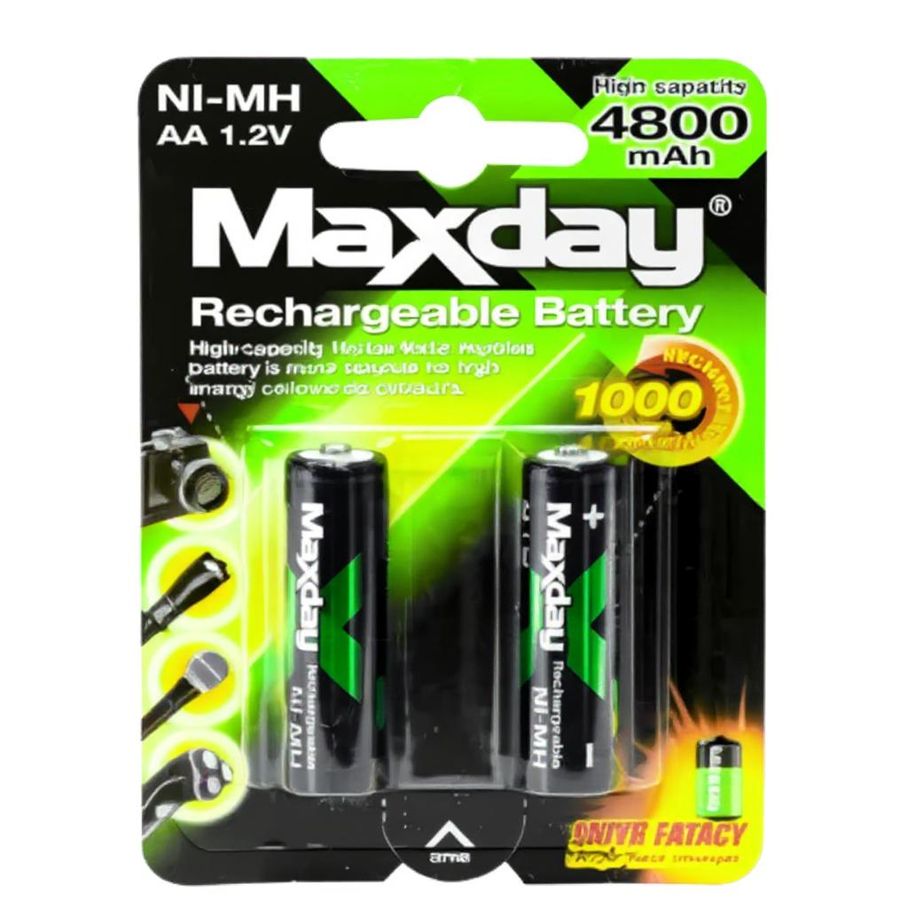 Pila Recargable Maxday AA 4800 mAh / x1000 veces recargable