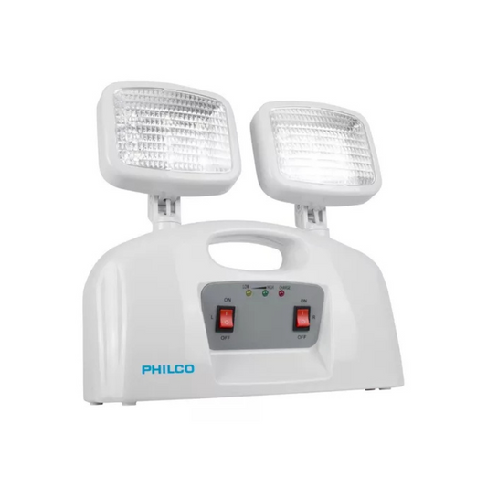 Luz / Lampara De Emergencia Led 2 Focos Philco Certificado SEC