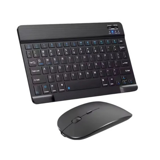 Kit Teclado + Mouse Bluetooth Inalámbrico para iPad, Tablet, Teléfono, PC y Smart TV