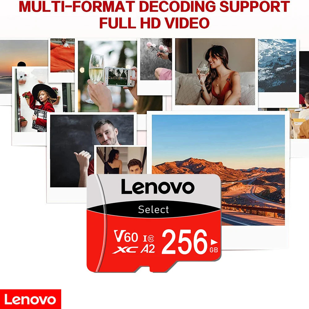 Micro SD Lenovo Select - Alta Velocidad 100 Mb/s + 4K