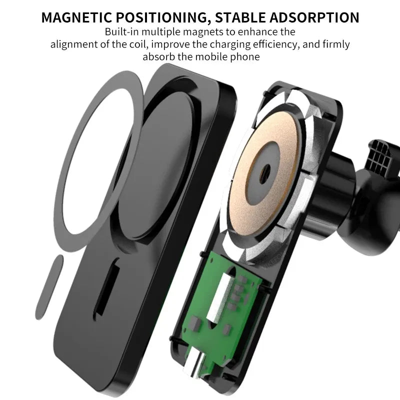 Cargador Inalámbrico Magsafe Automóvil Magnético